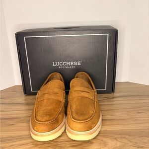 Lucchese CO COM Ridgeline Suede Penny Loafer – Vibram Sole